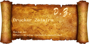 Drucker Zelmira névjegykártya